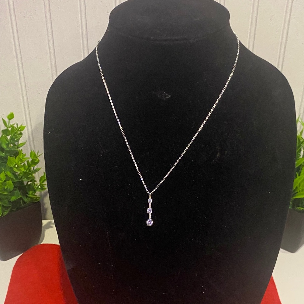 Elegant Silver 925 Necklace untested stones